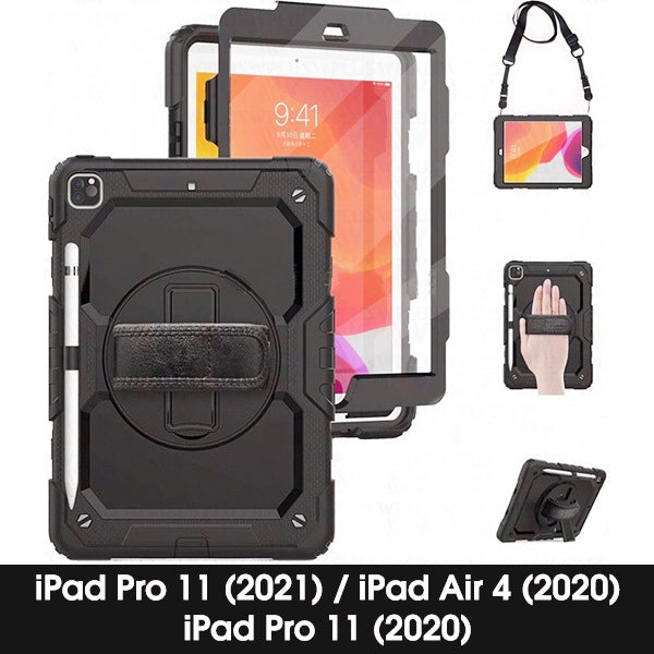Étui Defender robuste avec sangle pour iPad Air 4/5 (4e/5e génération) / iPad Pro 11 Étui Defender robuste avec sangle pour iPad Air 4/5 (4e/5e génération) / iPad Pro 11